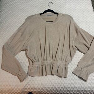 Zara Long Sleeve Peplum Top